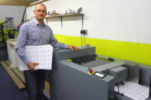 Ed Oakes Spingold director with PFI DiCut 300 from Duplo