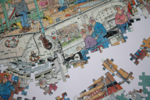 Jigsaw of printing operation